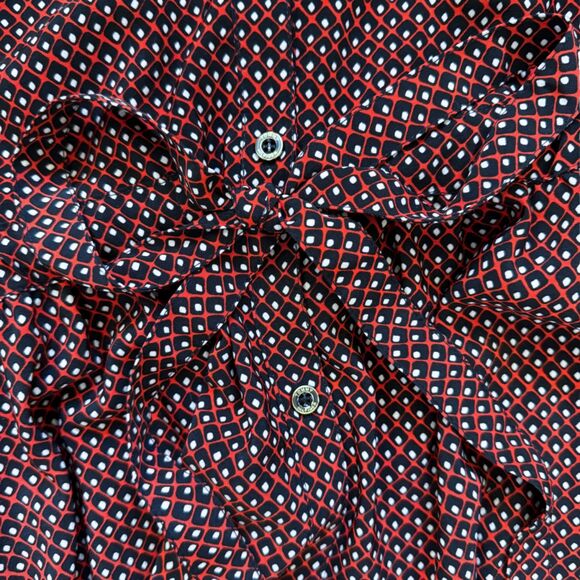 Tommy Hilfiger Patterned V-Neck Midi Dress - Women’s Medium - Picture 7 of 13